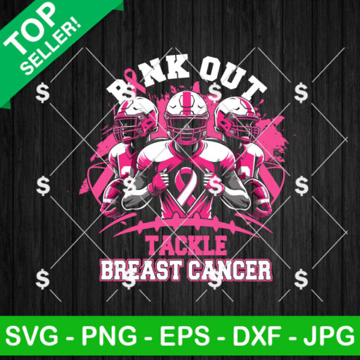 Pink Out Tackle Breast Cancer SVG