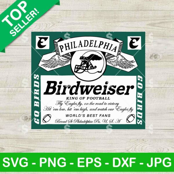 Philadelphia Eagles Birdweiser SVG, Eagles Budweiser Beer Logo SVG, Go Birds SVG