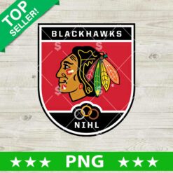 Chicago Blackhawks Hockey Logo PNG, Blackhawks Ice Hockey PNG, Chicago Blackhawks Sublimation PNG