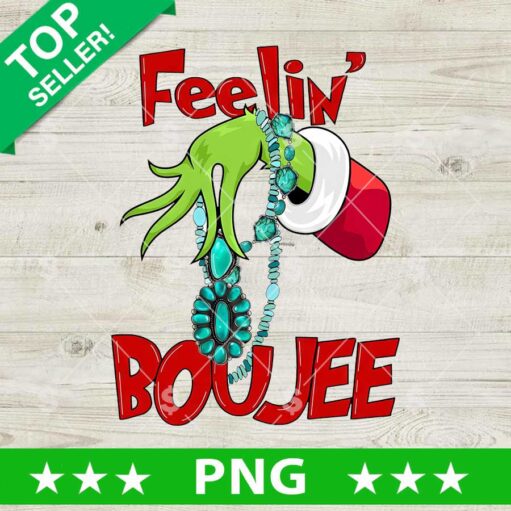 Fellin Boujee Grinch Hand PNG