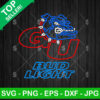 Gonzaga Bulldogs Football Bud Light Neon Logo SVG