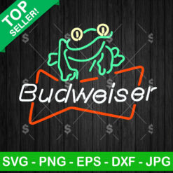 Budweiser Beer Logo Neon SVG, Budweiser Beer SVG, Budweiser Beer Neon Style SVG