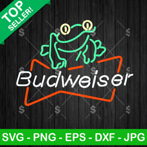 Budweiser Beer Logo Neon SVG