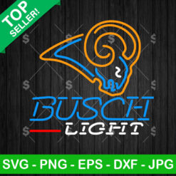Los Angeles Rams Busch Light Neon Logo SVG