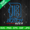 Detroit Lions Busch Beer Neon Logo SVG
