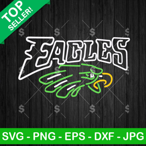 Philadelphia Eagles Neon Logo SVG