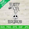 Happy Holidays Jack Skellington SVG