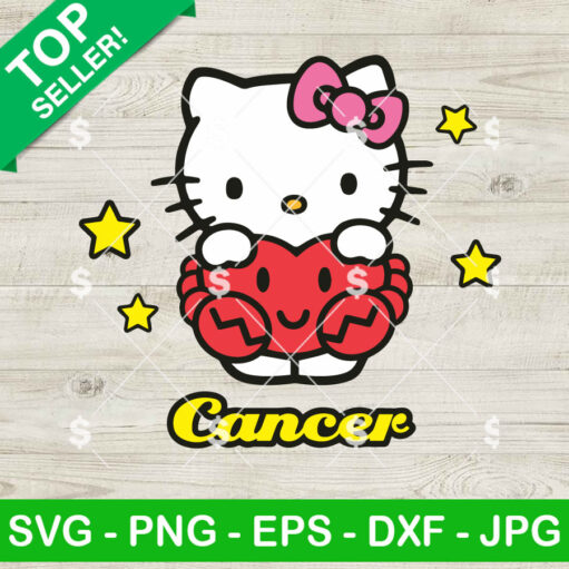 Hello Kitty Cancer Astrology SVG