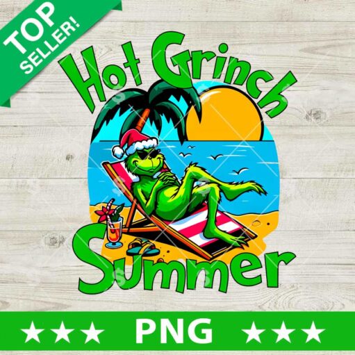 Hot Grinch Summer PNG