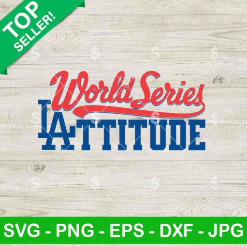 World Series Lattitude LA Dodgers SVG