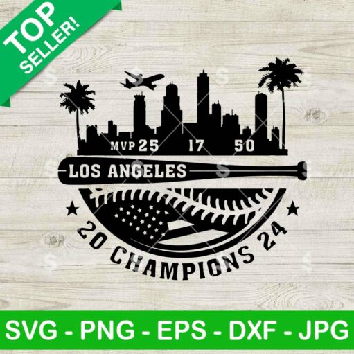 Los Angles Champions 2024 SVG