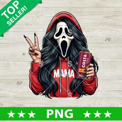 Mama Ghostface Drink Costa Coffee PNG