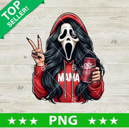 Mama Ghostface Drink Dr Pepper PNG