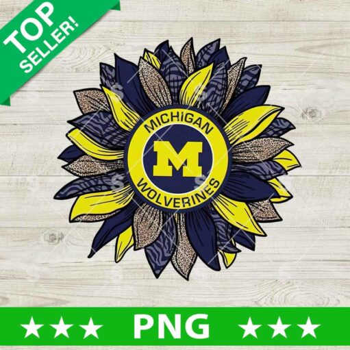 Michigan Wolverines football Sunflower PNG