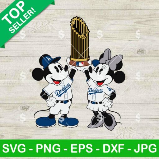 La Dodgers Mickey And Minnie Champions SVG