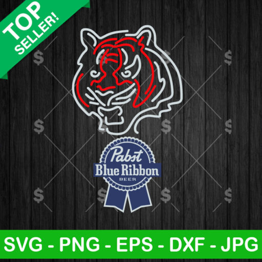 LSU Tigers Football Pabst Blue Ribbon Neon SVG