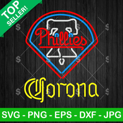 Philadelphia Phillies Corona Beer Neon SVG