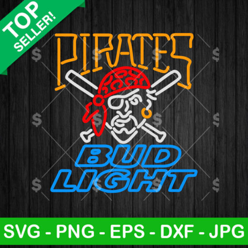 Pittsburgh Pirates Bud Light Neon Logo SVG