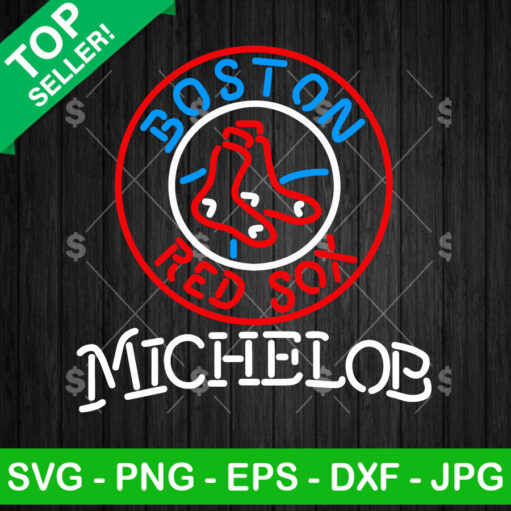 Boston Red Sox Michelob Beer Neon SVG