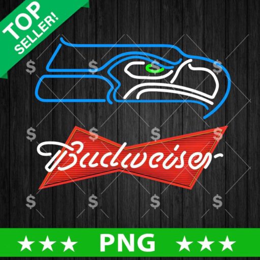 Seattle Seahawks Budweiser Logo Neon PNG