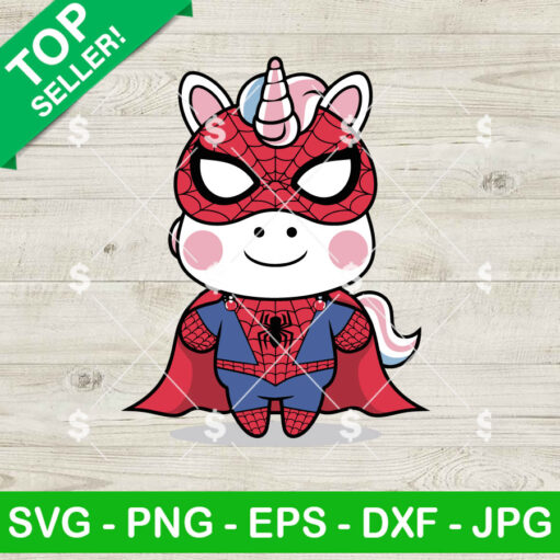 Unicorn Spider Man SVG