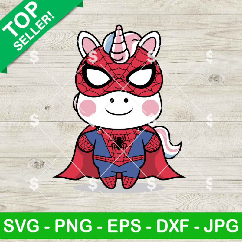 Unicorn Spider Man SVG