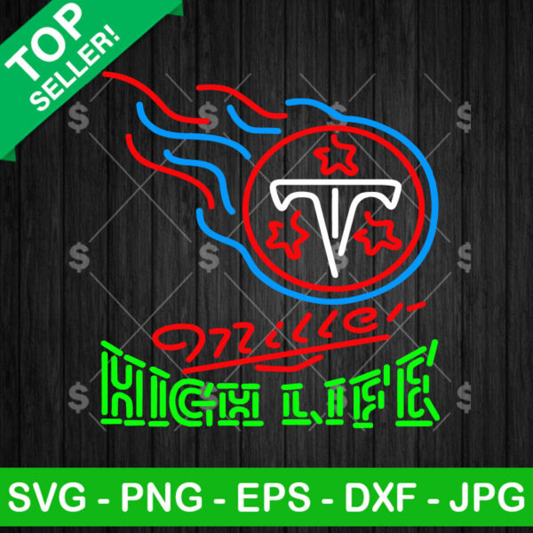 Tennessee Titans Miller Beer Neon Logo SVG, Tennessee Titans Neon SVG PNG, Titans Football NFL SVG