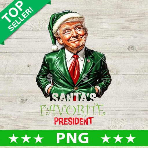 Santa's Favorite President Trump PNG