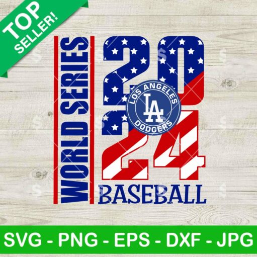 World Series 2024 Baseball Dodgers SVG