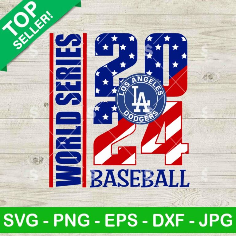 World Series 2024 Baseball Dodgers SVG, Dodgers SVG, MLB Baseball SVG