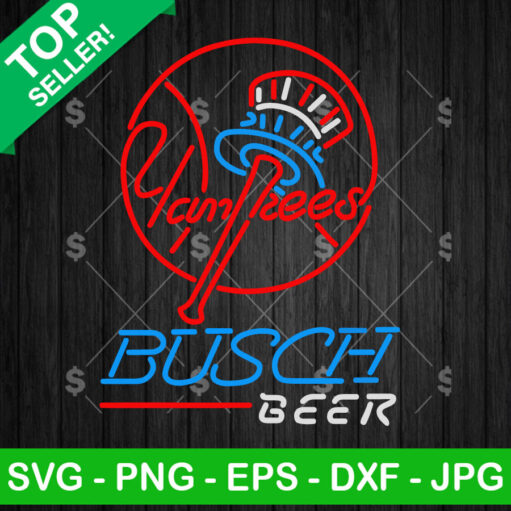 New York Yankees Busch Beer SVG