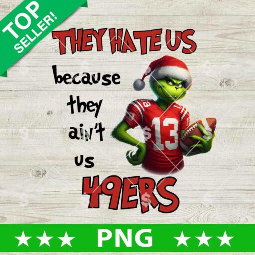 They Hate Us Because They Ain't Us 49ers PNG