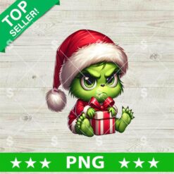 Baby Grinch PNG, Baby Grinch Santa PNG, Grinch Merry Xmas Sublimation PNG