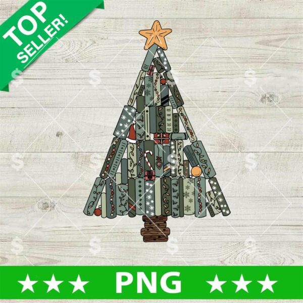 Book Lover Christmas Tree PNG