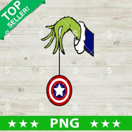 Captain America Grinch Hand PNG