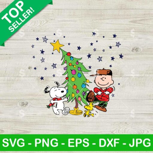 Snoopy And Charlie Brown Christmas SVG