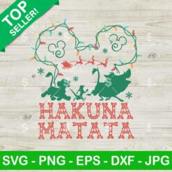 Christmas Animal Kingdom SVG, Hakuna Matata SVG, Hakuna Matata Christmas SVG