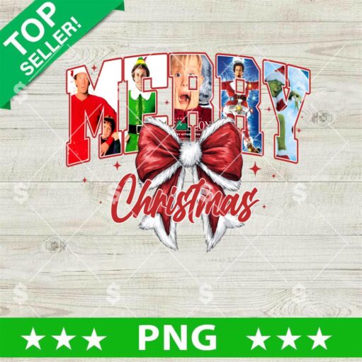 Christmas Movie Characters Coquette Bow PNG