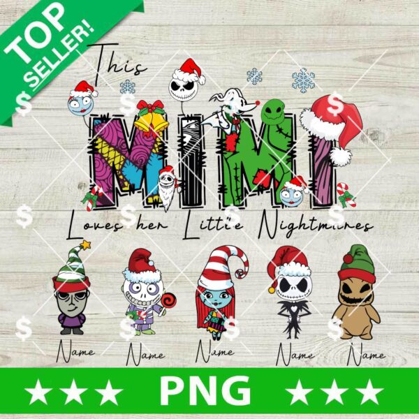 Christmas Nightmare Before Christmas And Kids Costume Name PNG