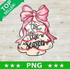 Christmas Tree Coquette Bow PNG