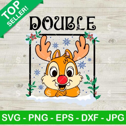 Chip And Dale Christmas SVG