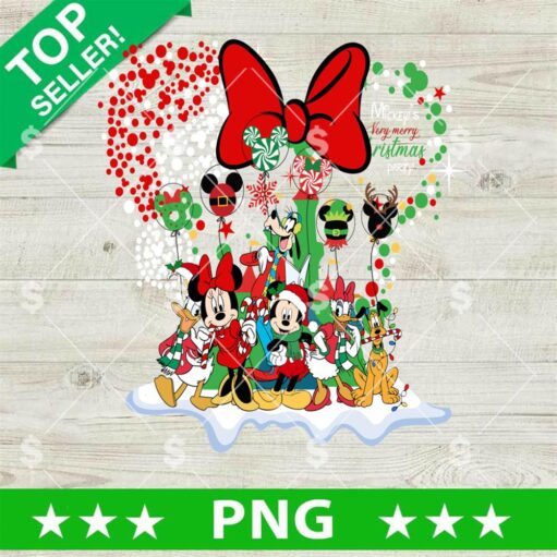 Disney Mouse Ears Christmas Party PNG