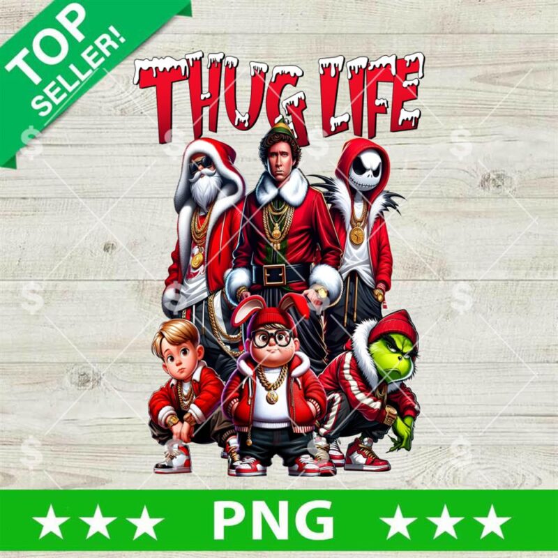 Funny Thug Life Christmas Movies PNG, Christmas Movie PNG, Christmas Crew PNG