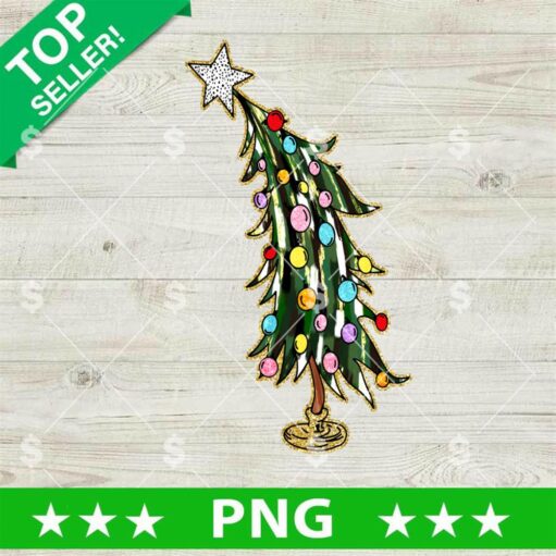 Glitter Grinch Christmas Tree PNG