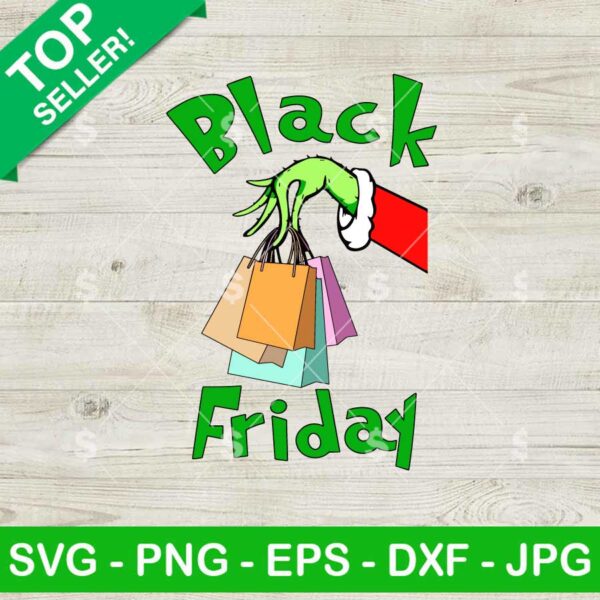 Grinch Black Friday SVG