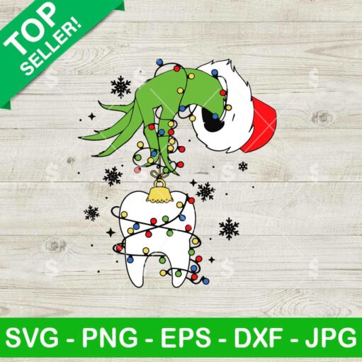 Grinch Christmas Dentist SVG