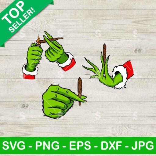 Grinch Christmas Weed SVG