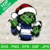 Grinch Football Middle Finger SVG