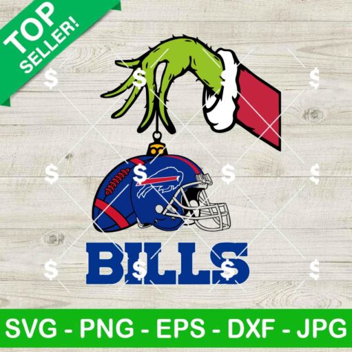 Grinch Hand Buffalo Bills Football SVG