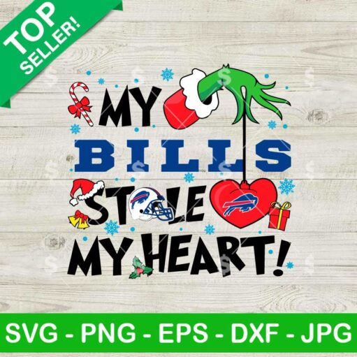 Grinch Hand My Bills Stole My Heart SVG